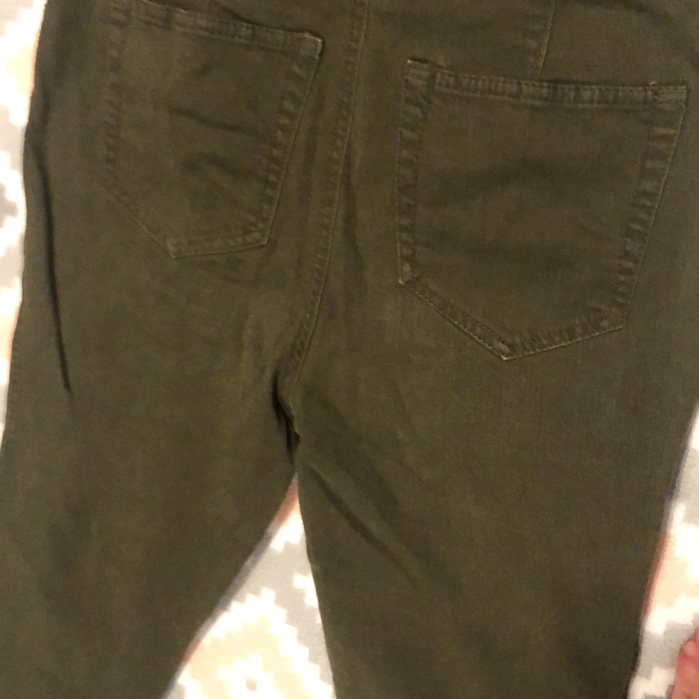 LOFT Dark Olive Skinny Jeans/Trousers Size 2P - Picture 13 of 13